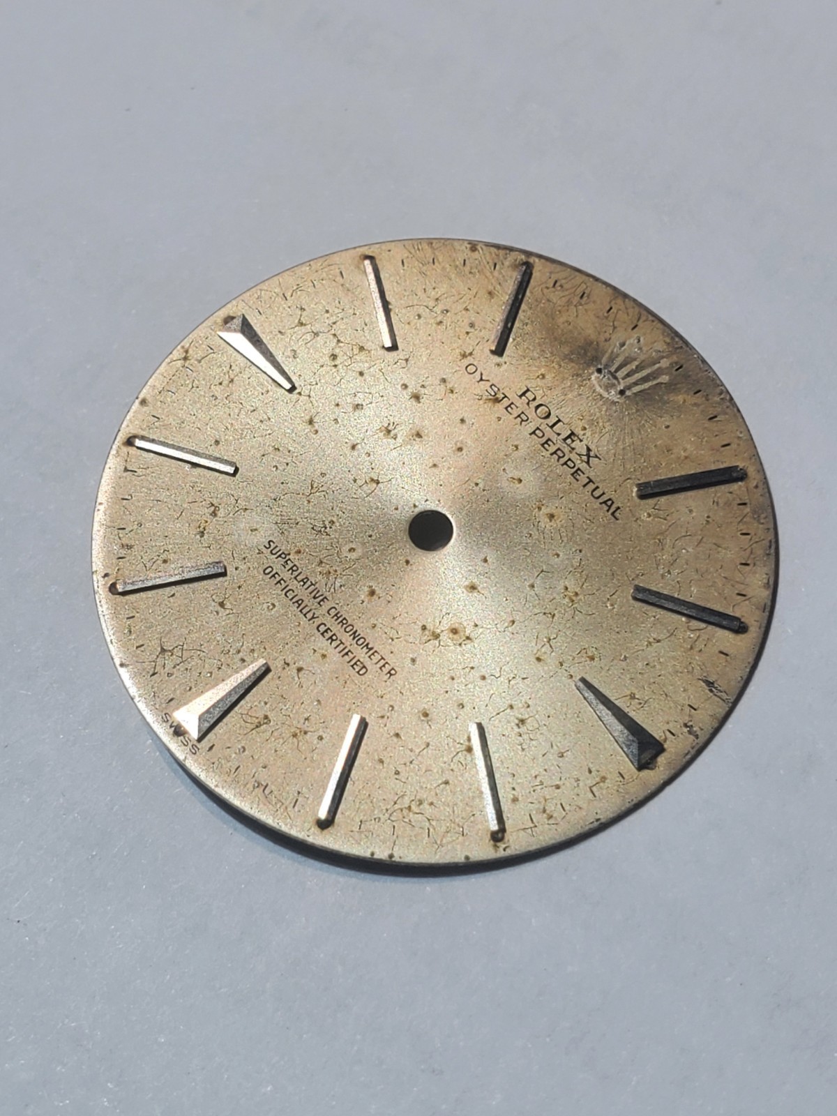Used Rolex Oyster Perpetual SCOC Ref. 1002/1003/1007 Non-Quickset Dial Part