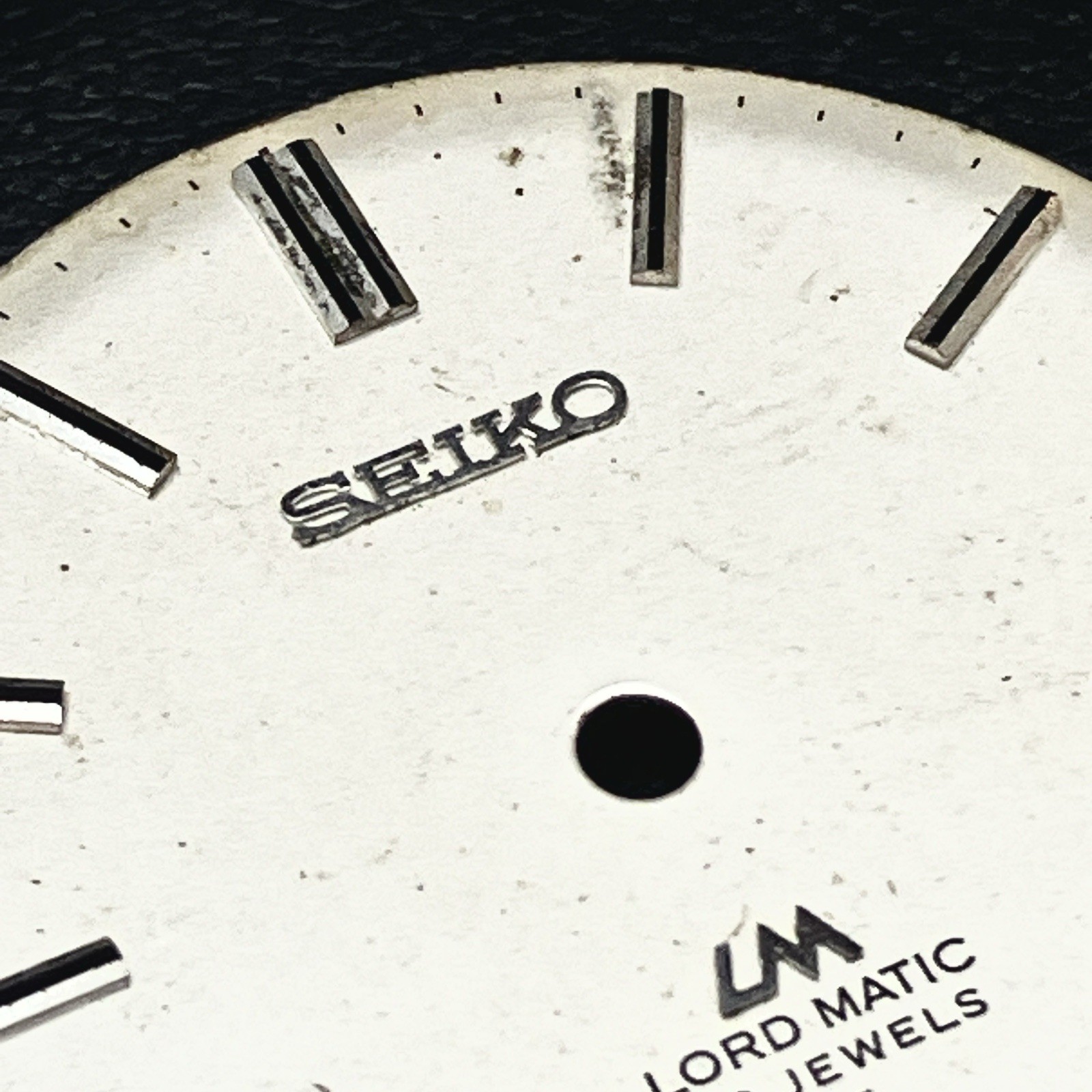 Seiko Lord Matic 5601-9001R Dial 29.5mm Silver LM 23J Original Vintage