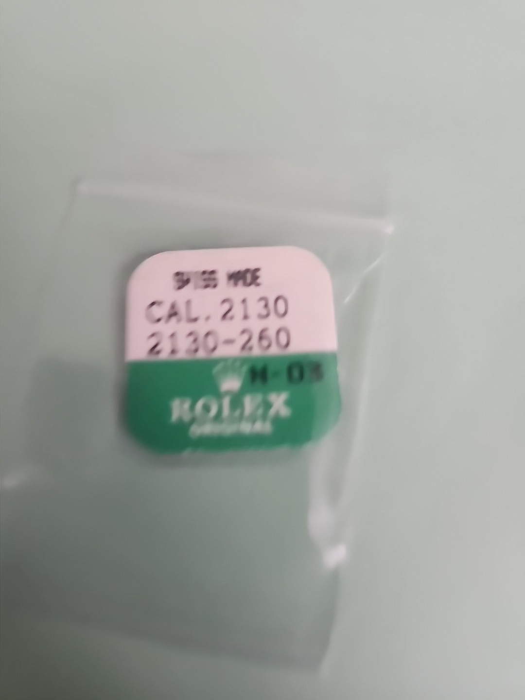 Genuine Rolex 2130-260 Minute Wheel Factory Sealed Package Part.