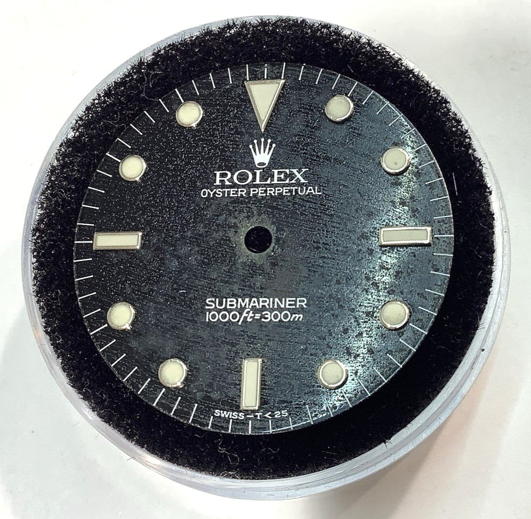 Original ROLEX 14060 SUBMARINER No Date FROZEN Patina Black Tritium Dial