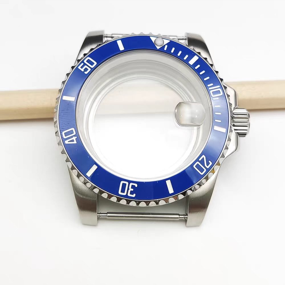 Fit NH34 NH35 NH36 Sapphire Glass Watch Case BLUE Dial Transparent Base Case