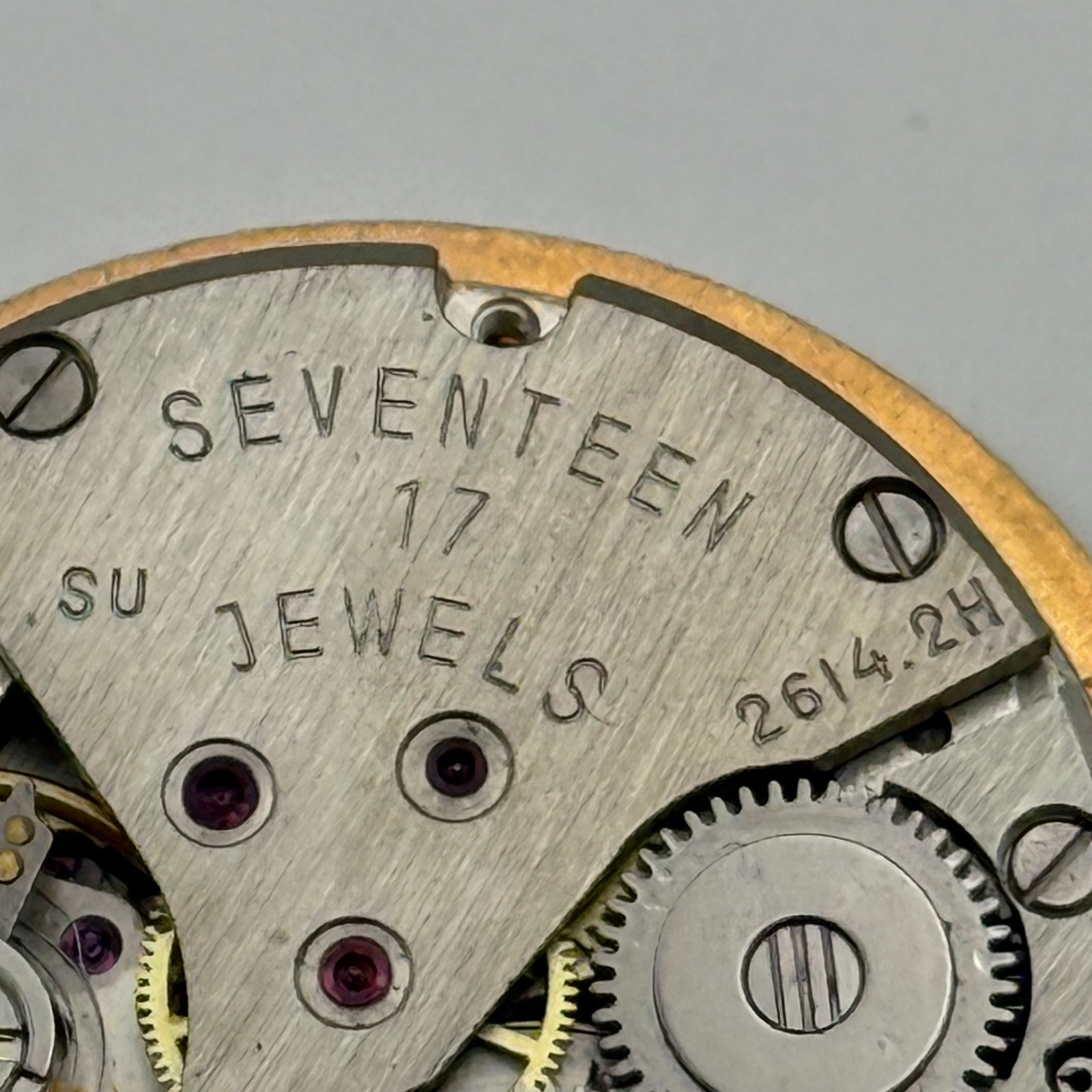 Poljot 2614.2H Watch Movement Sekonda Soviet 17 Jewels Parts Repair 26.4mm