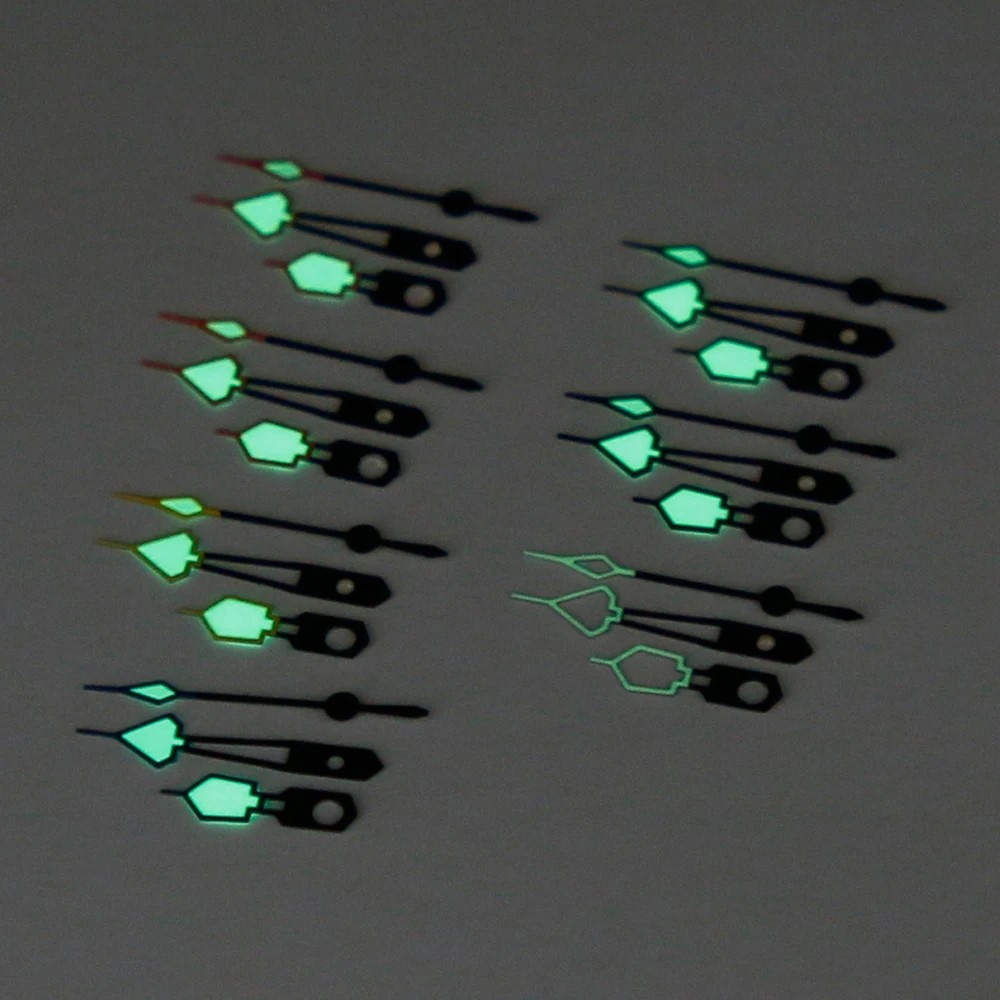 Watch Hands Colorful C3 Lume For NH34 NH35 NH36 NH38 Set Mod Upgrade Accessory
