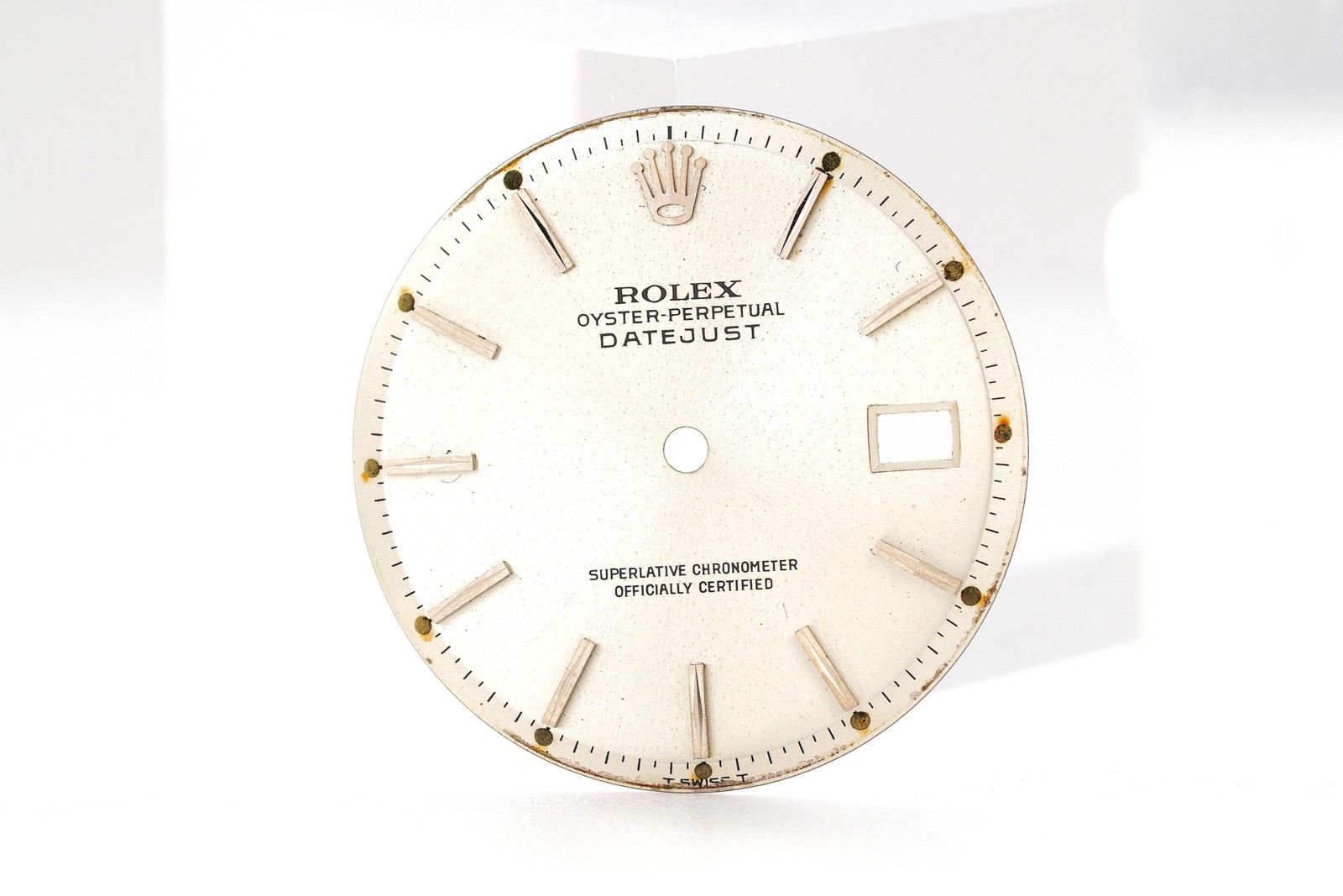 Factory Rolex Silver Datejust Dial for Men 36mm Non-Quickset Model
