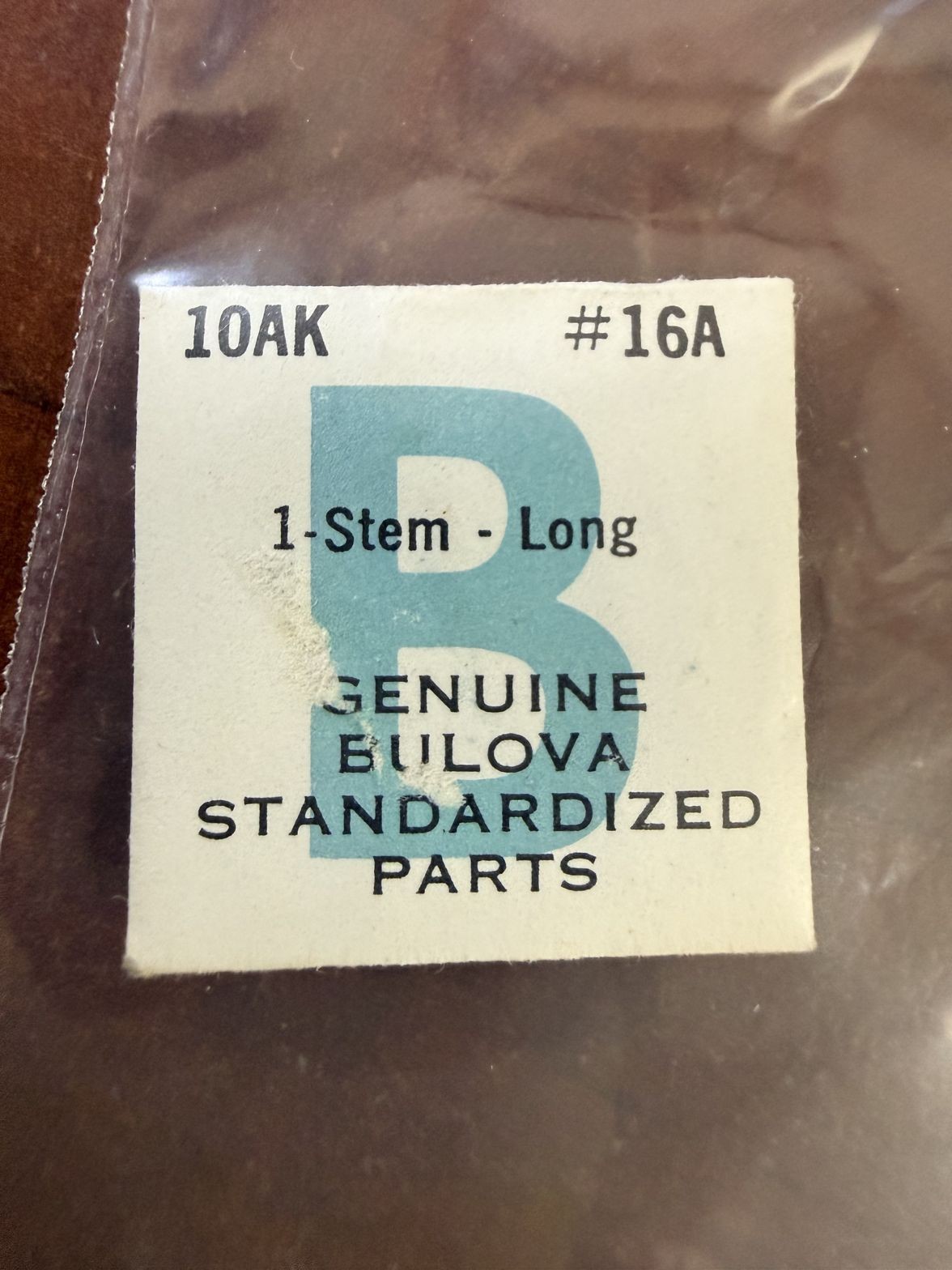 Bulova 10AK Stem – Long #16A NOS Genuine Vintage Watch Part New Old Stock