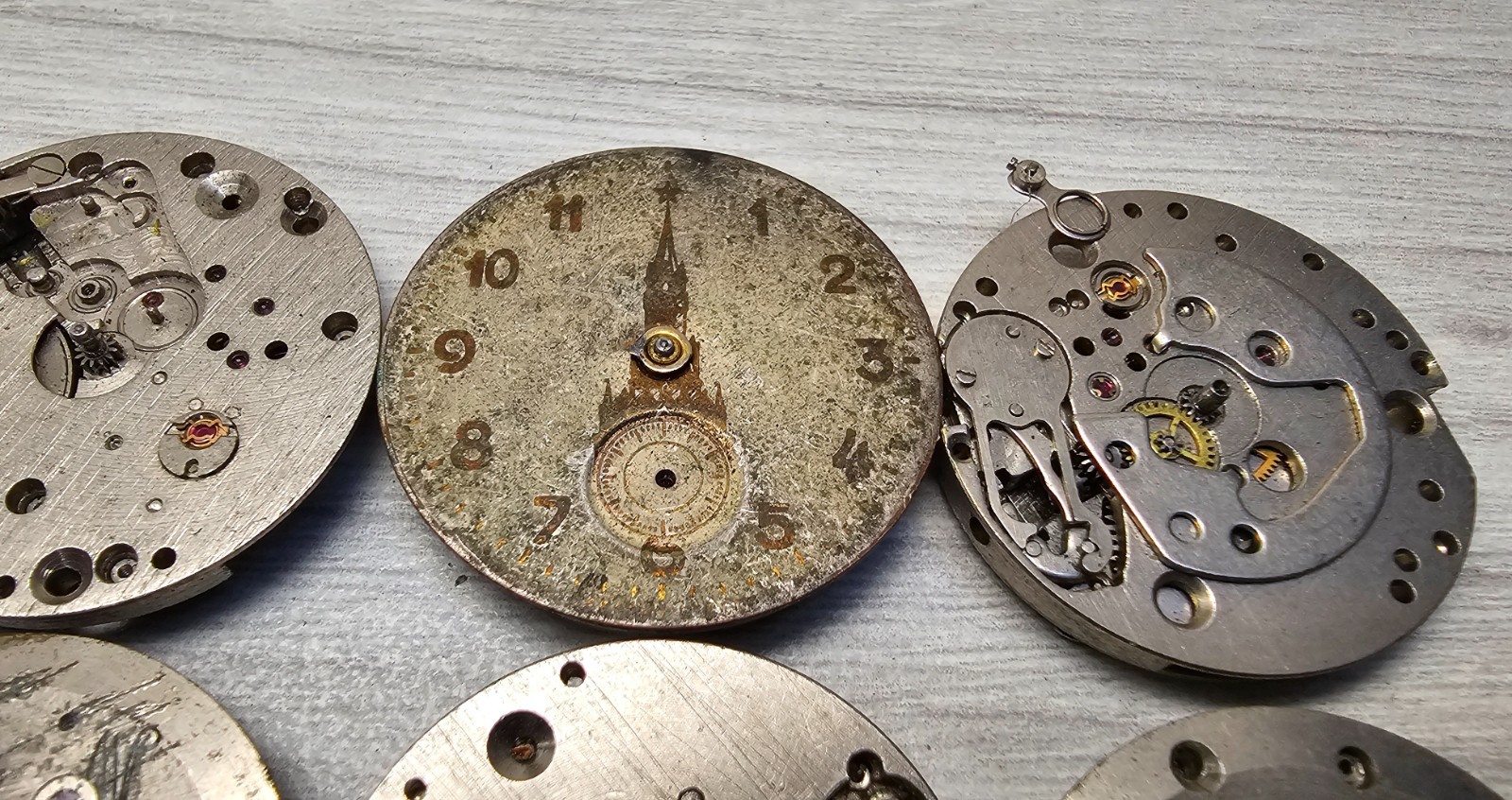 Vintage Soviet Movement Zim Raketa Pobeda USSR Watch Mechanisms for parts