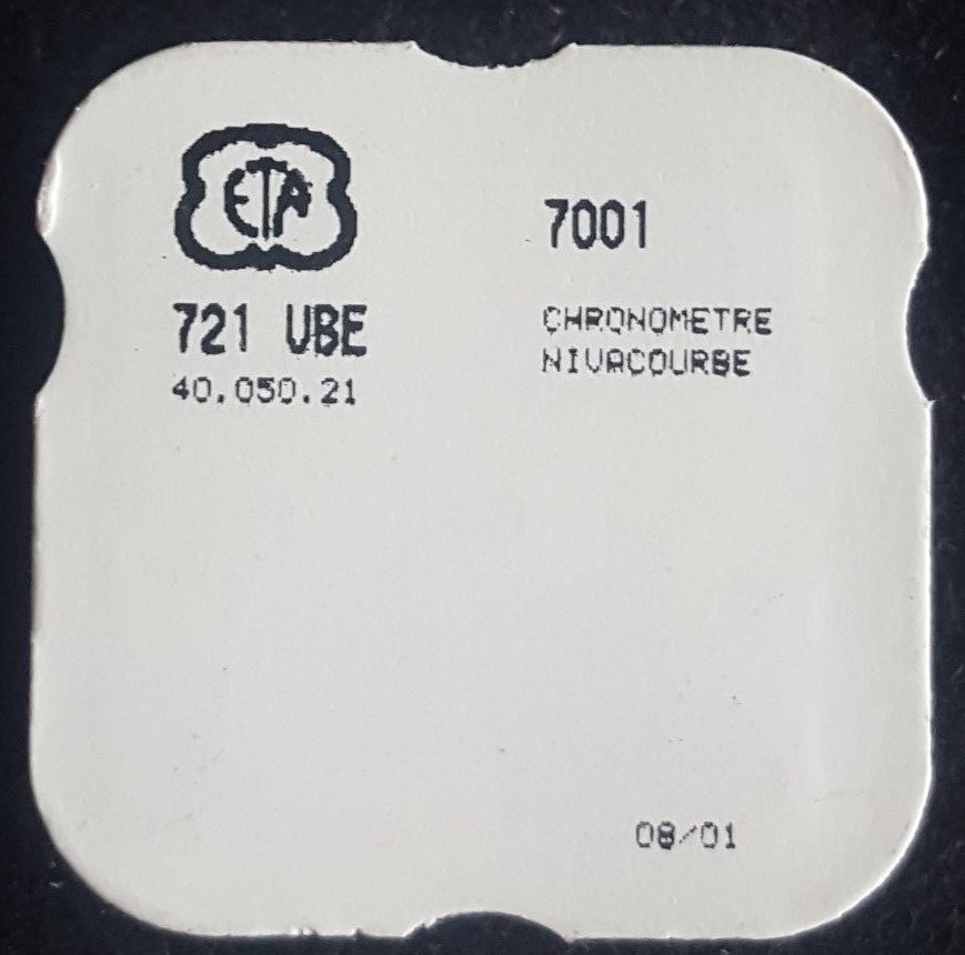 ETA Caliber 7001 Part Number 721 (Complete Balance)