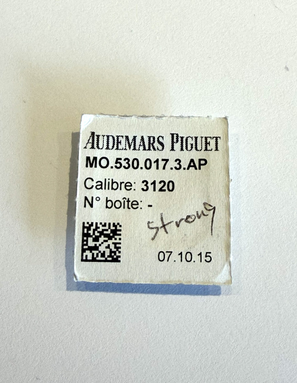 Audemars Piguet 3120 Barrel Complete Genuine Parts SEALED Stronger Strength