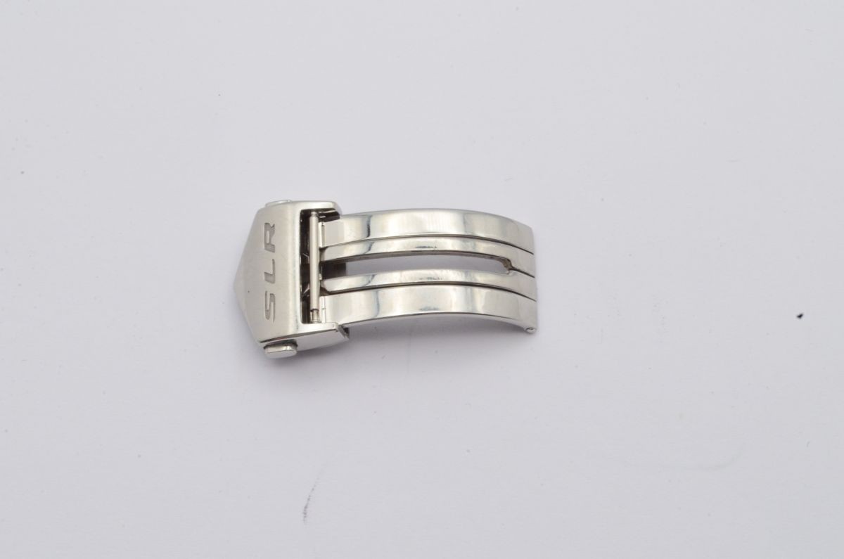 Tag Heuer Steel Leather Strap Folding Clasp 18mm Steel For SLR