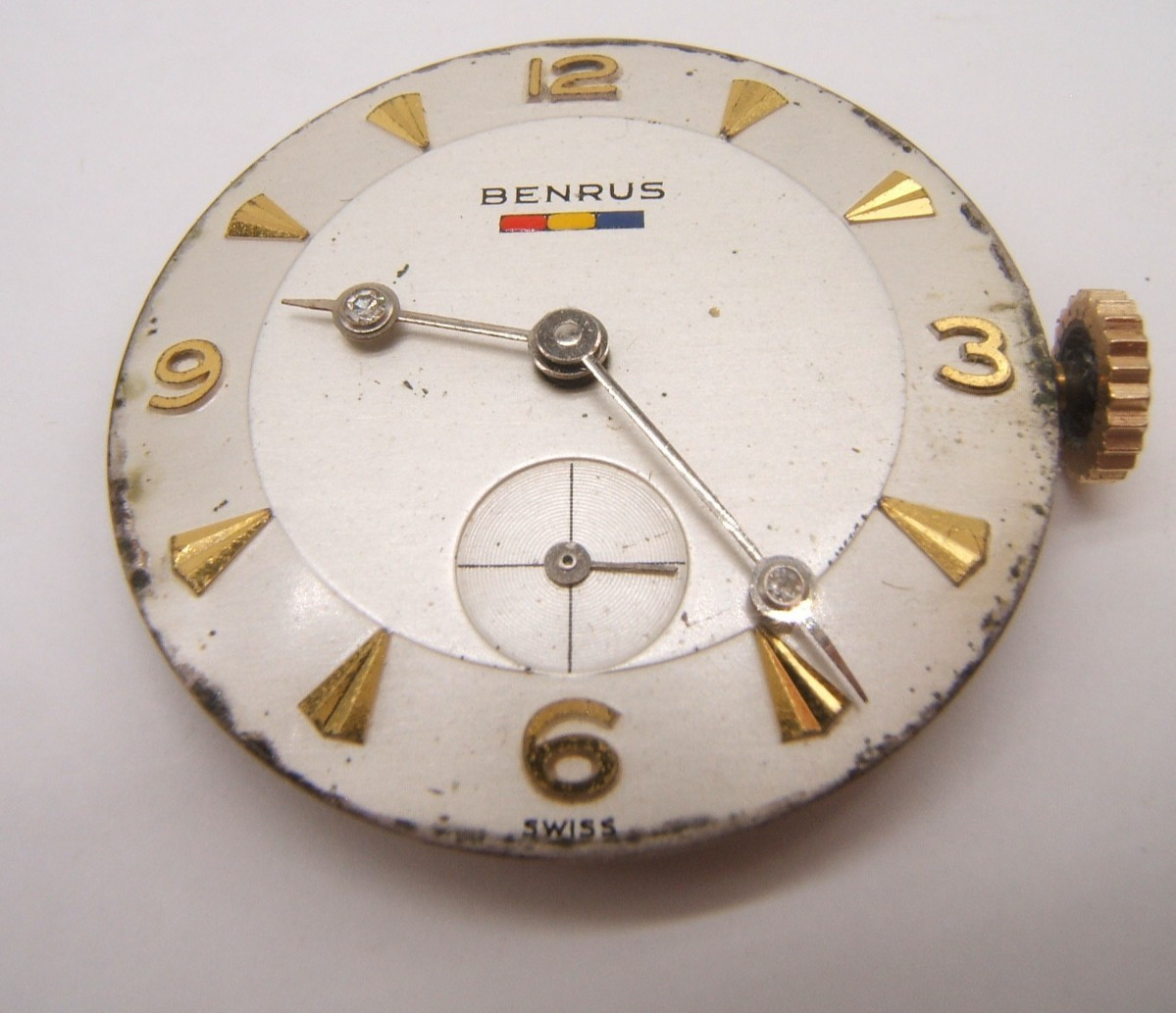 VTG BENRUS WRIST WATCH MOVEMENT 17J DN21 AXZ WORKING