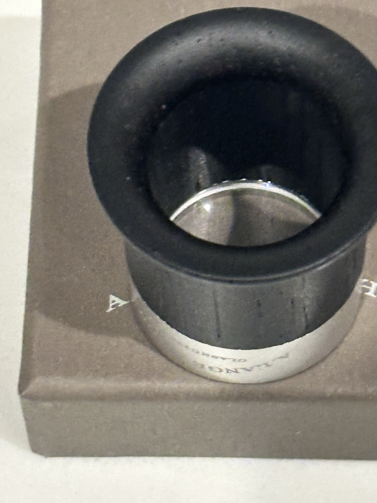 A Lange & Sohne Black Wood Watchmaker Jewelers Magnifying Eye Glass Watch Loupe