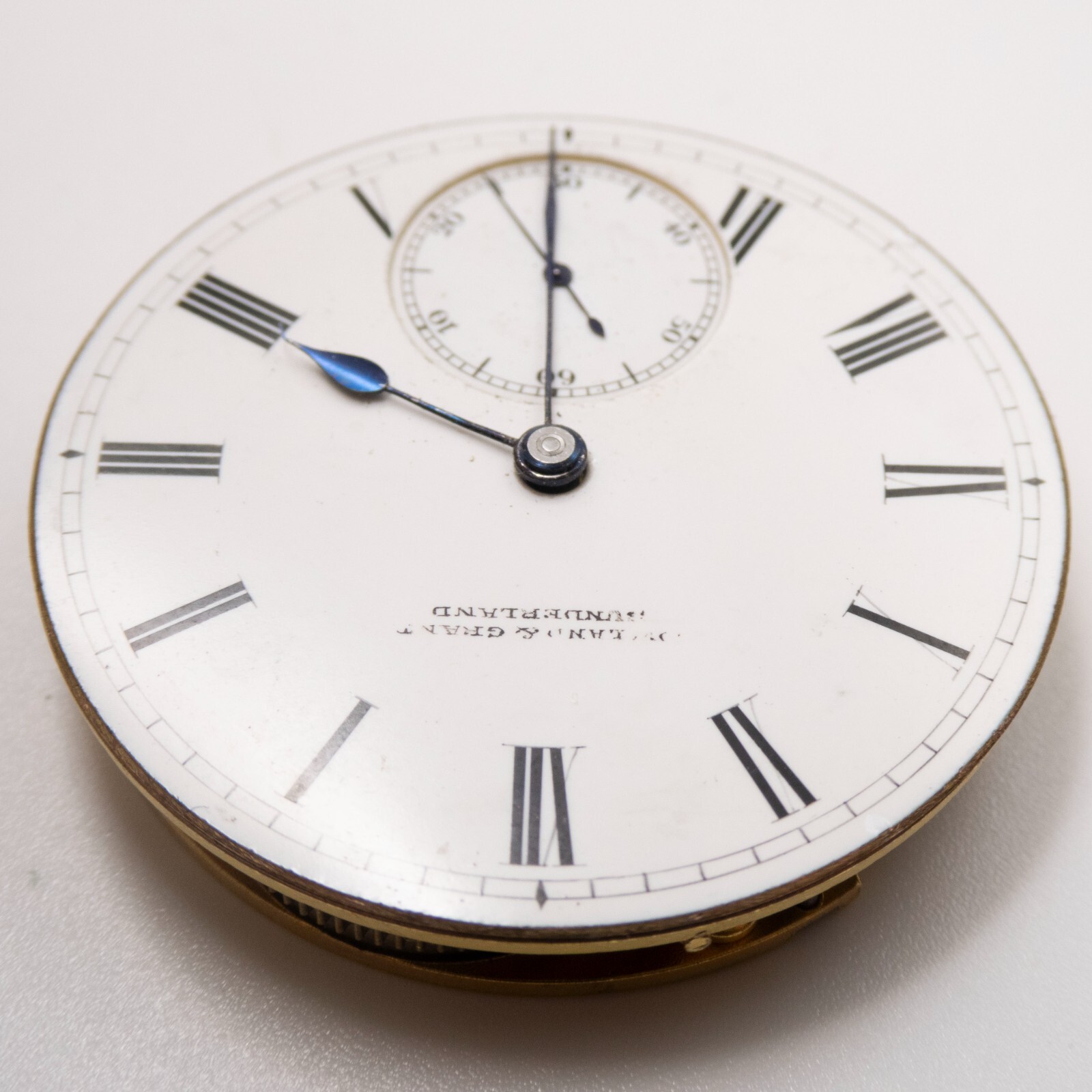 Lowland Grant 41.3 x 9.1 mm Antique Pocket Watch Movement, Parts / Repair