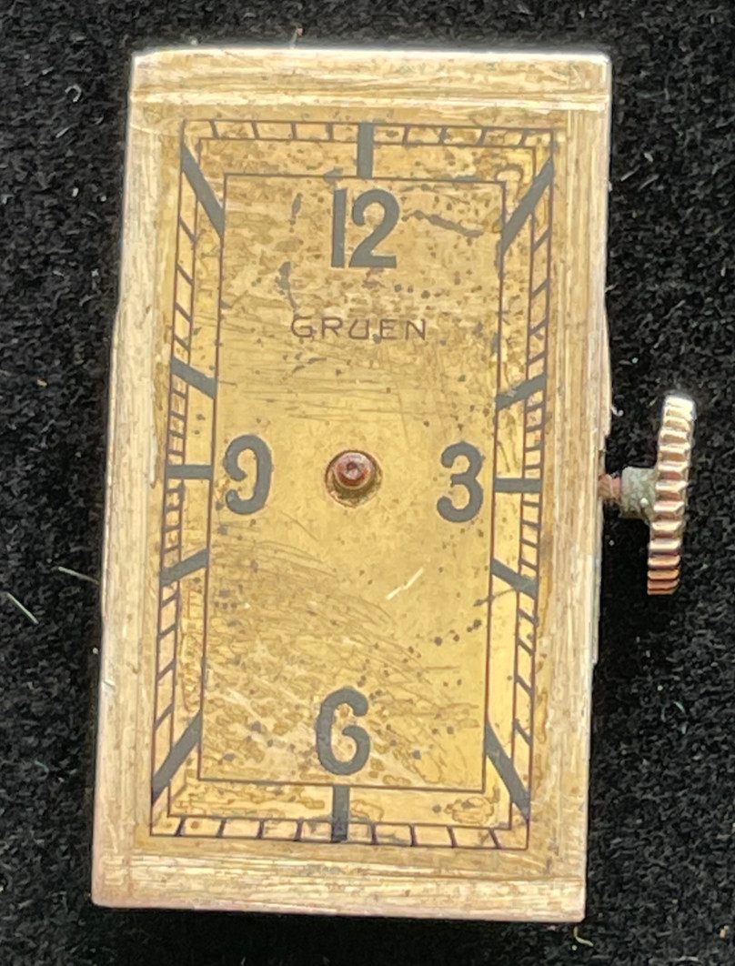 Vintage Gruen Guild Cal 167 Watch Movement Good Balance 7j Swiss