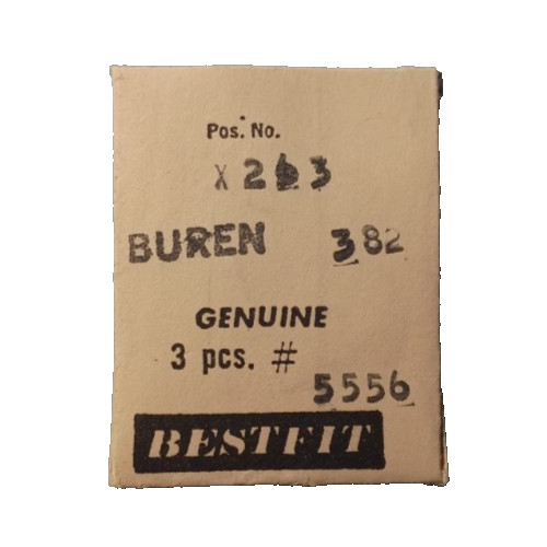 Buren 382 Day Star-Date Ind Driving Wheel Screw watch part #X263 3-piece