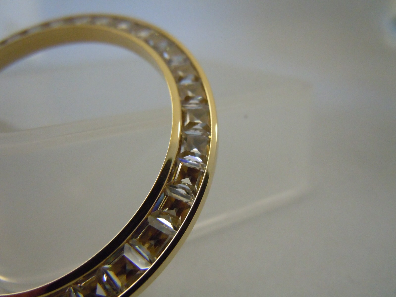 Yellow GP White CZ for Rolex Daytona 116503,116508,116518,116578,116588,116598
