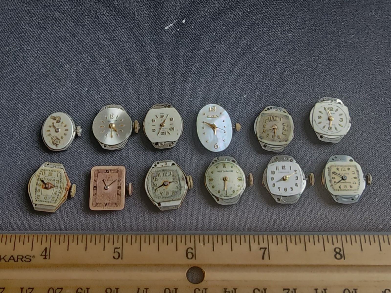 Antique Women’s Wind Up Watch Movements Untested Parts/Repairs Only Steampunk