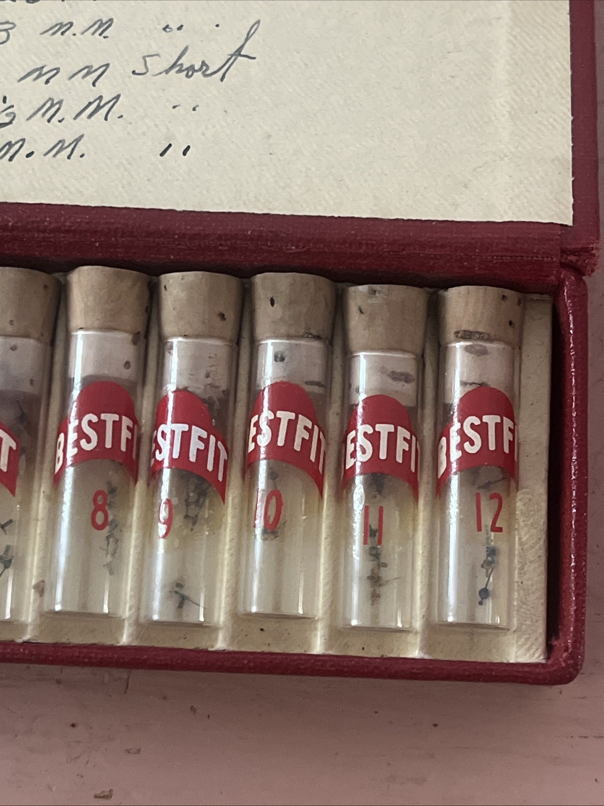 1950s Bestfit Watchmaking Assortment Repair Kit Elgin Waltham 12 Glass Vials