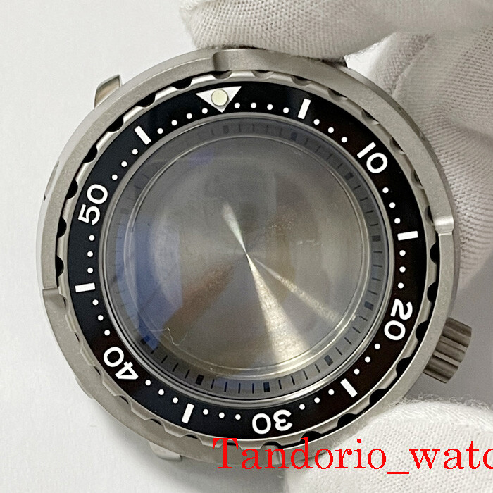 47mm Titanium Watch Case Sapphire Fit NH35A SKX007 SBBN031 200M Waterproof parts