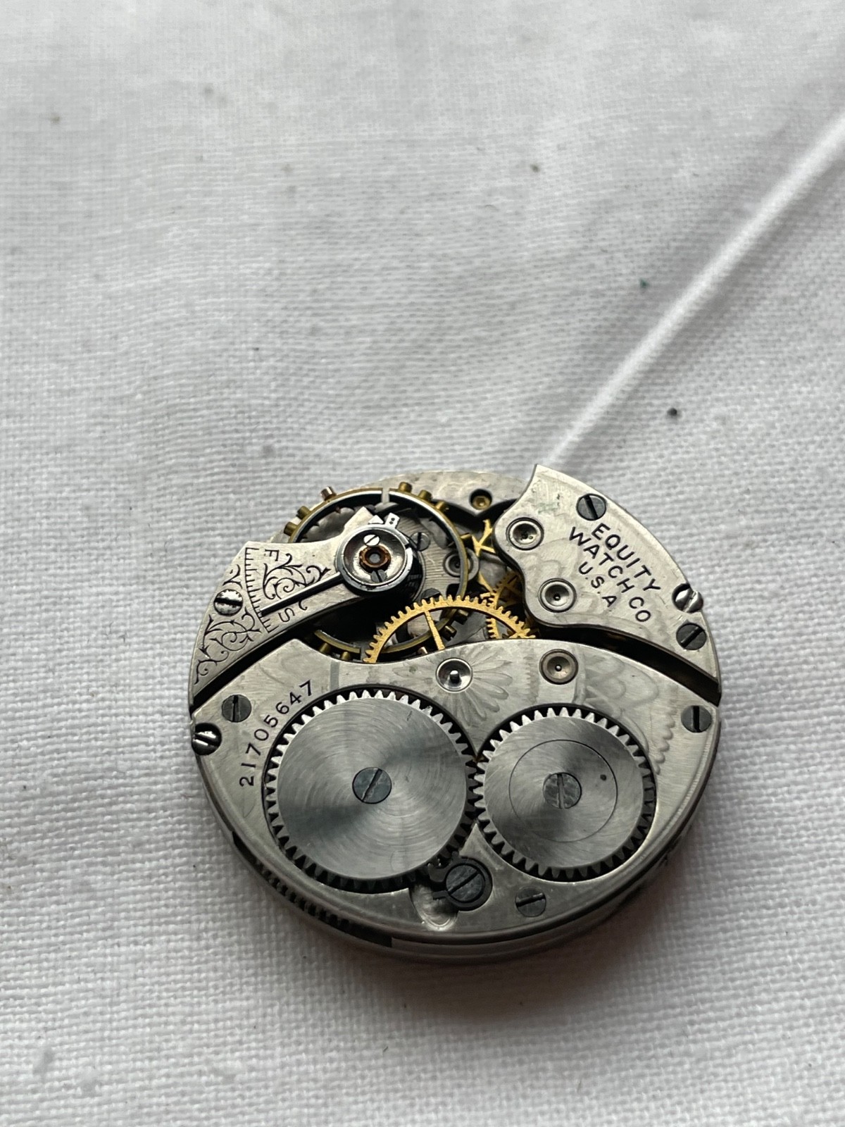 Equity – movement for pocket watch AS IS – lot1504