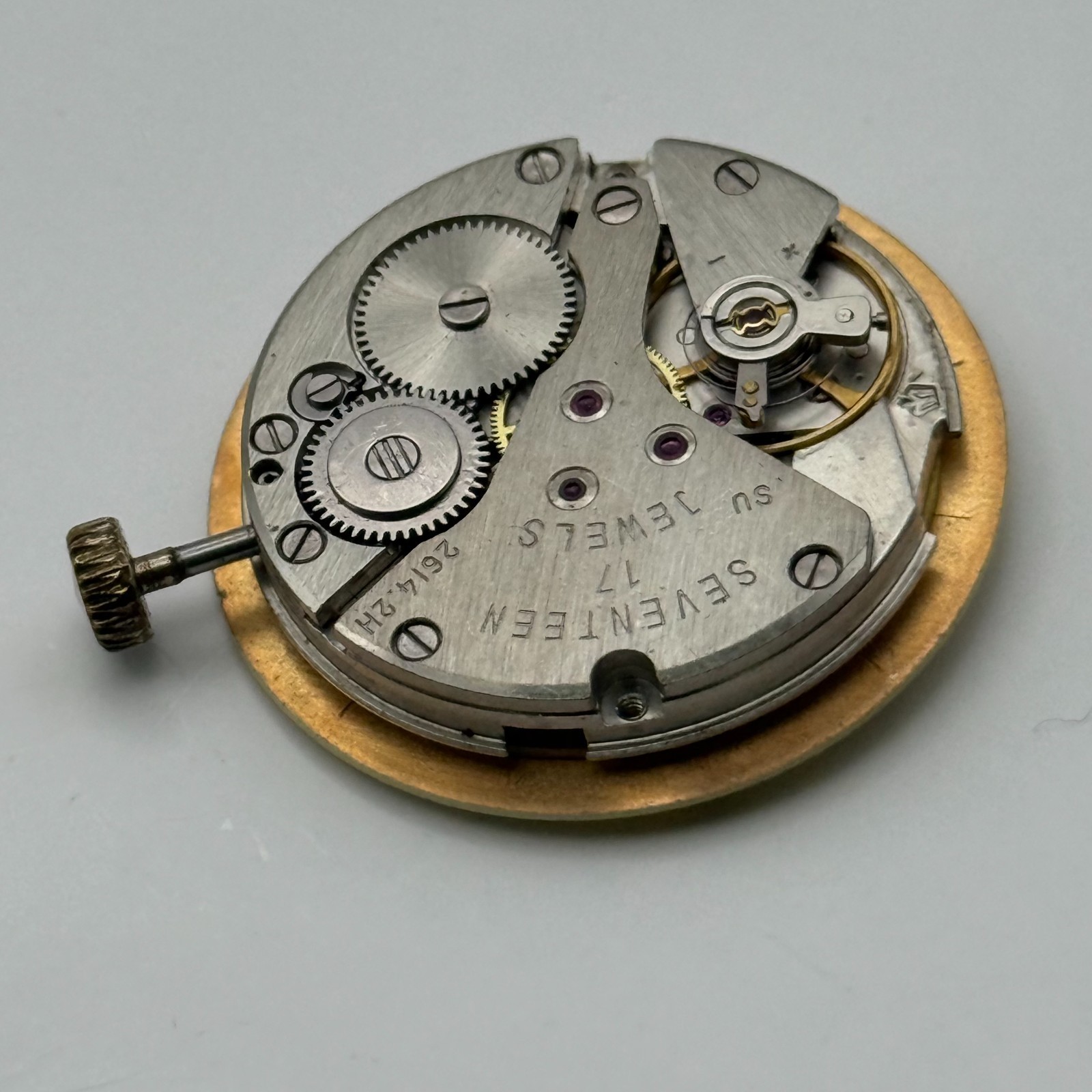 Poljot 2614.2H Watch Movement Sekonda Soviet 17 Jewels Parts Repair 26.4mm