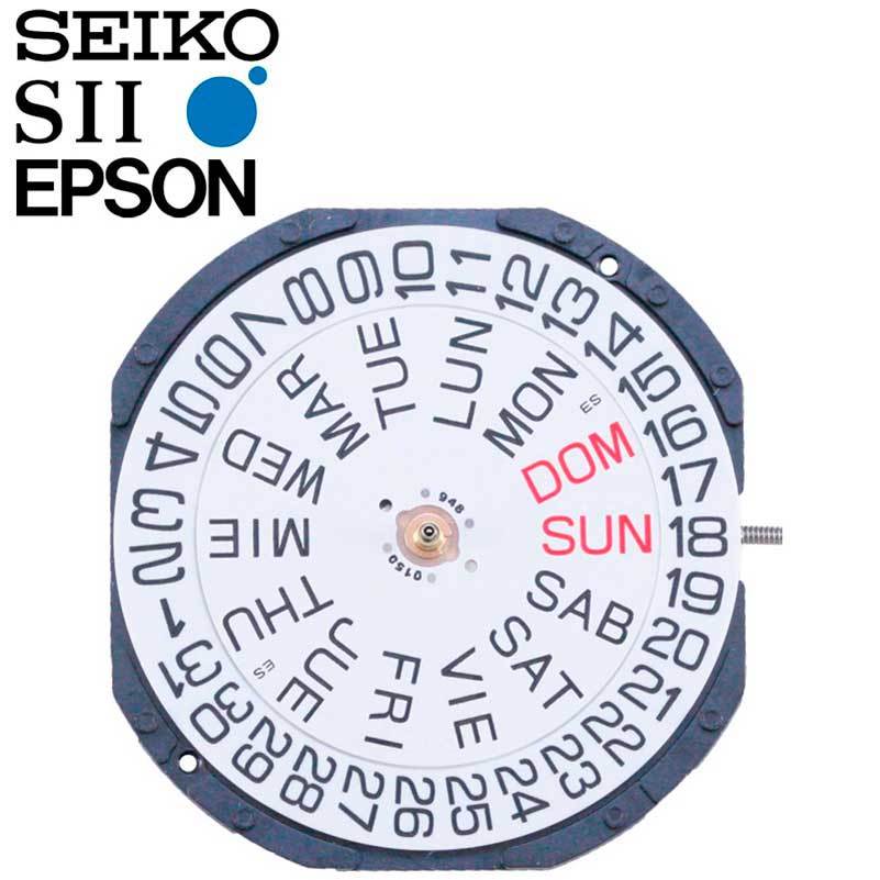 New Japan Seiko SII / TMI / Epson VX63E Watch Movement, 13 1/2 Ligne, 3 Hands