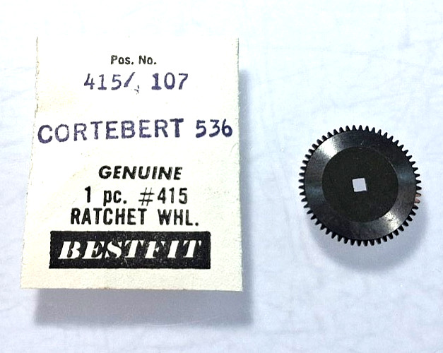 Cortebert 526 527 528 529 530 536 537 540 542 Ratchet Wheel watch part #415/107