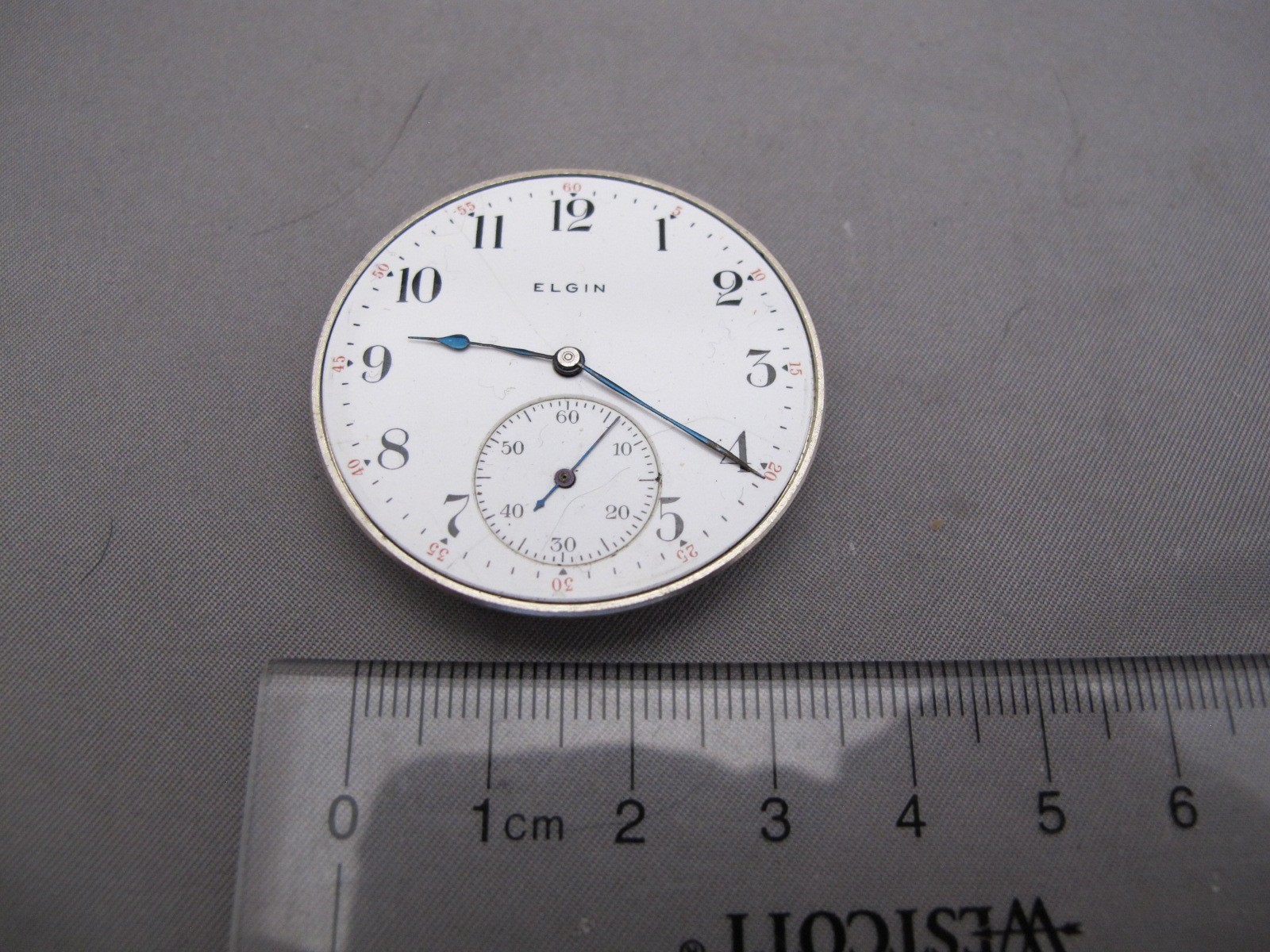 ELGIN Grade 315 Model 3 12S 15J Pocket Watch Movement-3/4 Plate-1905 #11543656