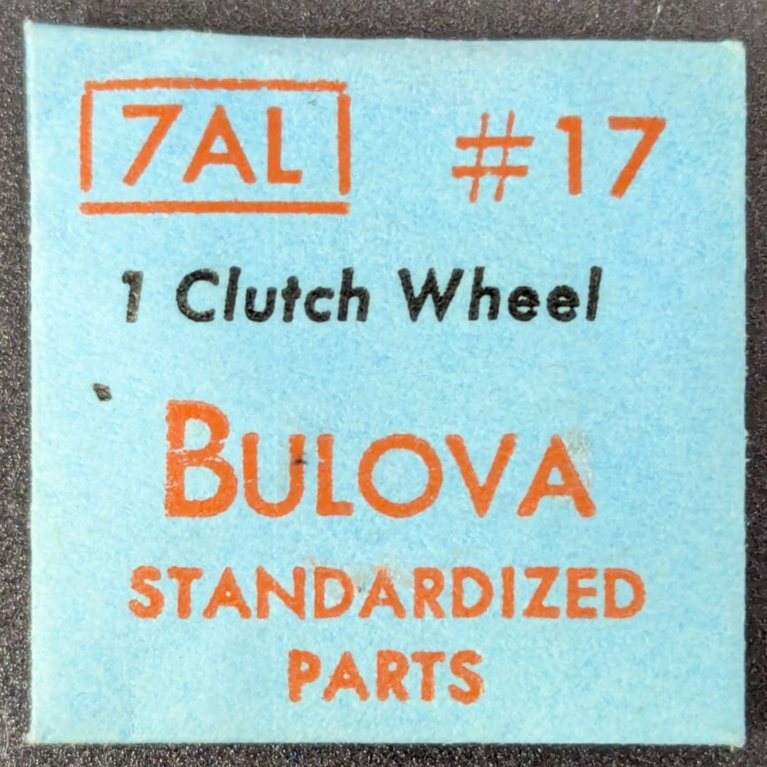 NOS NEW Genuine Bulova Cal. 7AL – Clutch Wheel – Vintage Watch Part #17