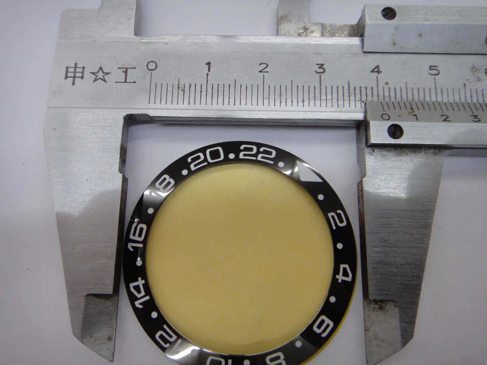 CERAMIC Bezel Ring 43MM fits ROLEX GMT II 16710 16760 Ø40mm ENGRAVED Black White