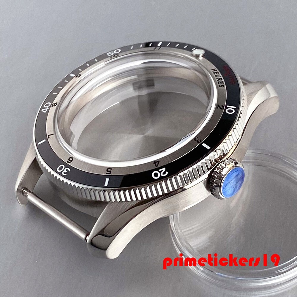 Domed Sapphire Dive 40mm Men’s Watch Case+Band+Inner Ring 20BAR Fit NH35 PT5000