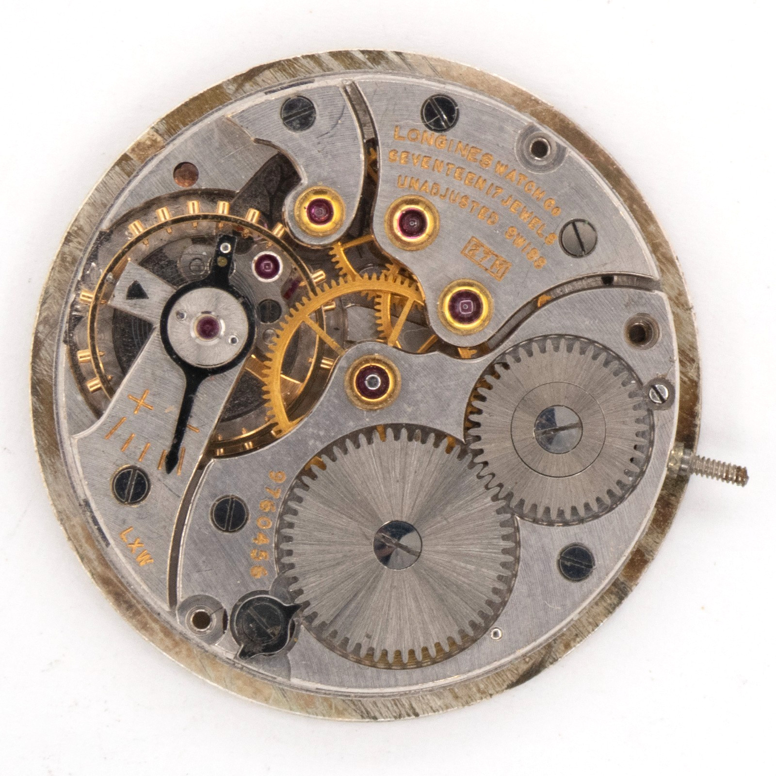 Vintage Longines Caliber 27M 17-Jewel Wristwatch Movement