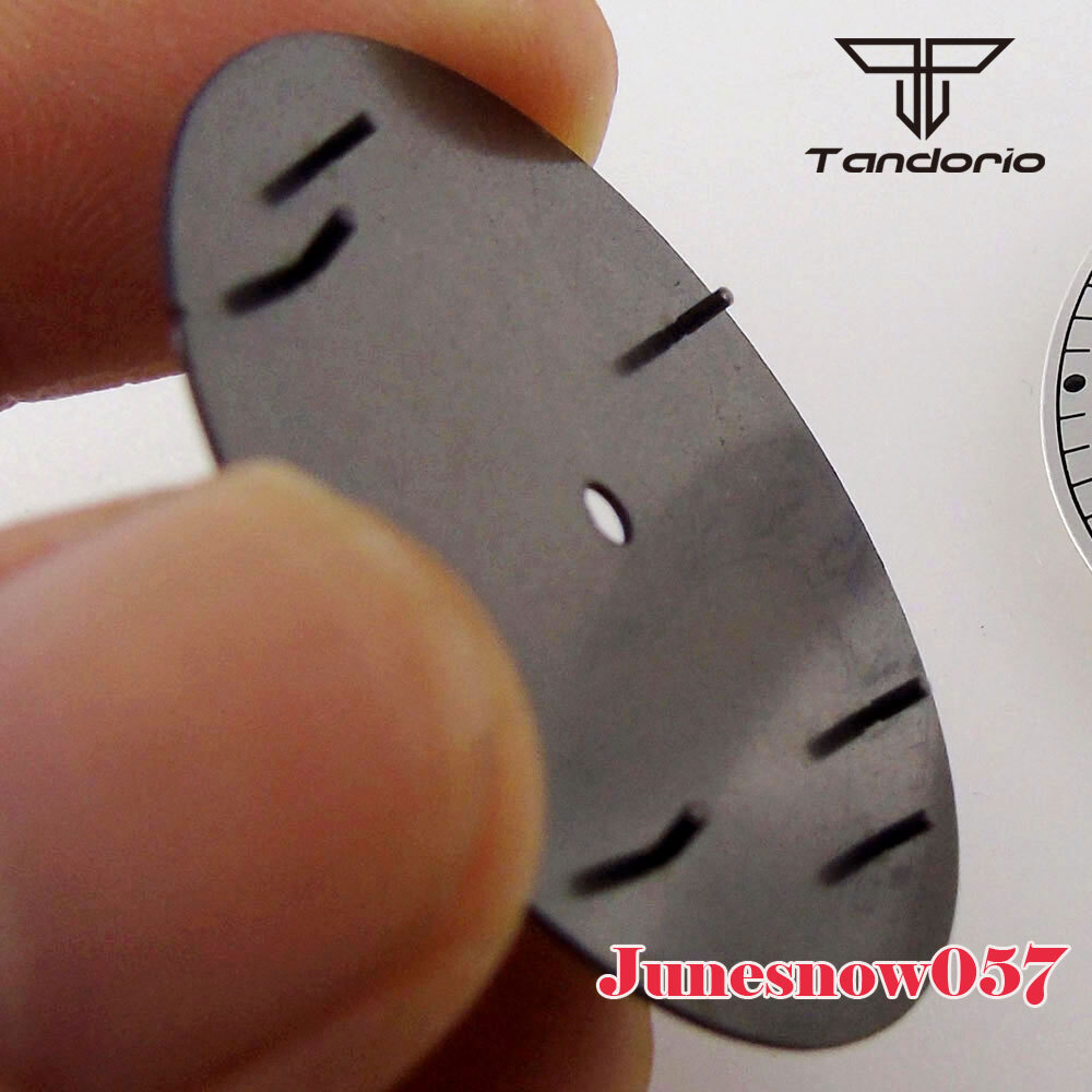 33.6mm Men Black/Sliver Watch Lume Dial Fit NH35A NH36A ETA2824 PT5000 Movement