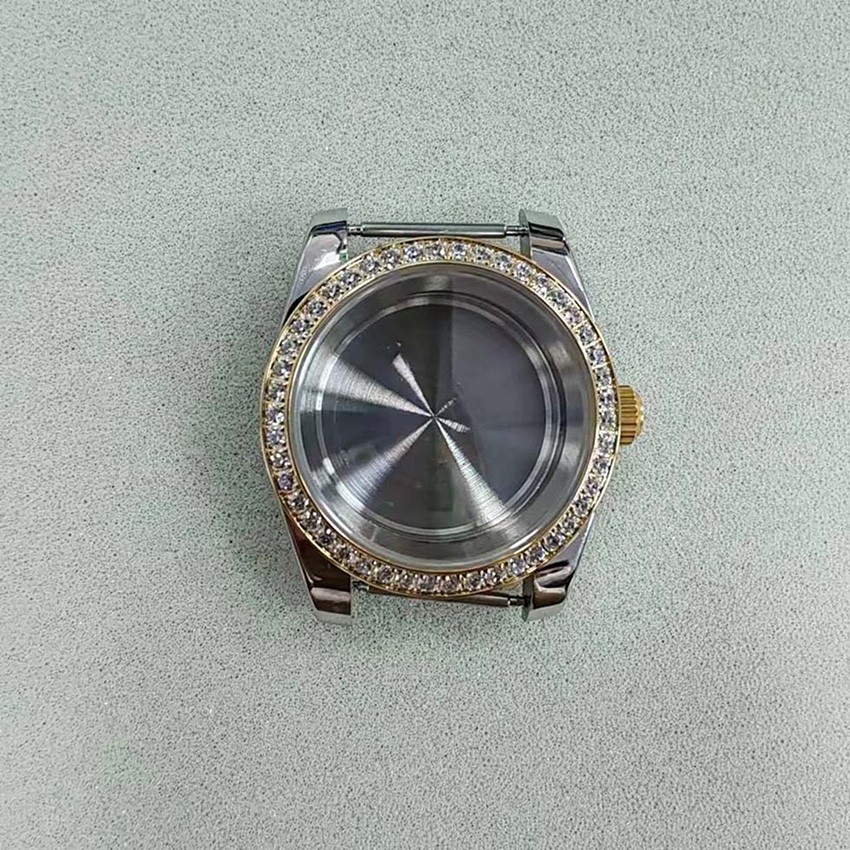 Stainless Steel Case Dense Base Sapphire Glass Watch Case for NH35/NH36 Movement