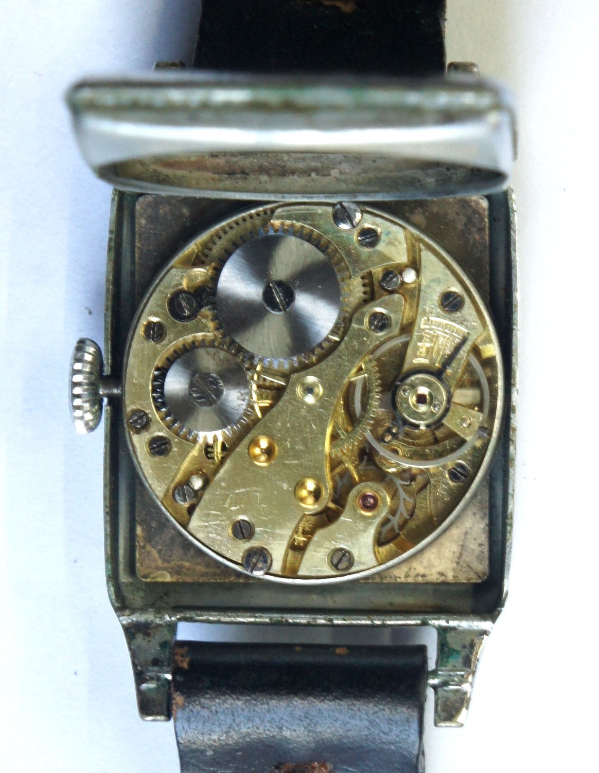RARE TANK 1920’s-1940’s SWISS ART DECO MEN’S WRIST WATCH