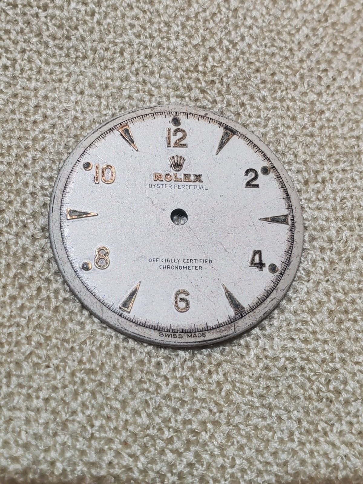 Rare & Orig. 50s Rolex Oyster Perpetual Semi-Bubbleback Dial Part Ref. 6084/6085