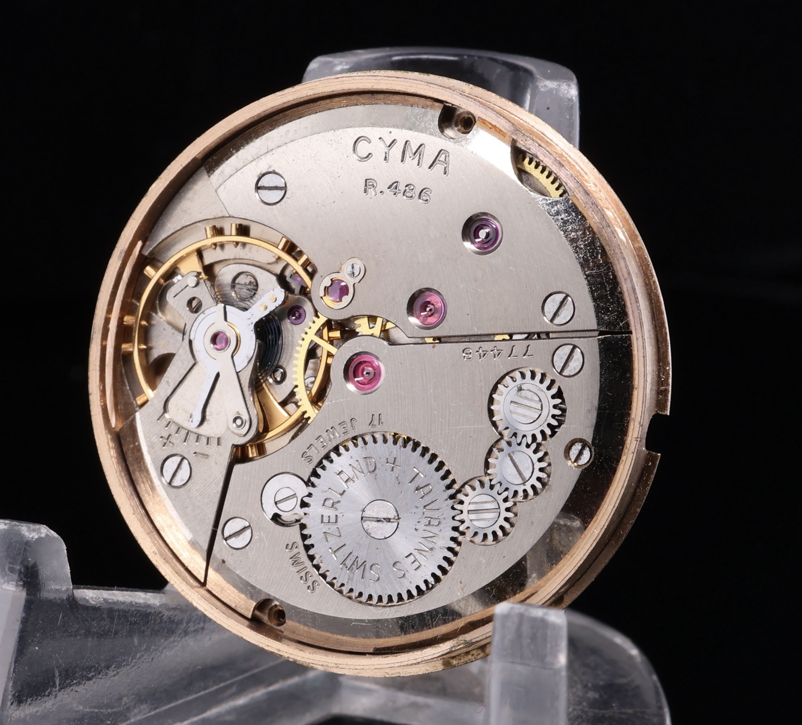 Vintage Cyma Navy Star Cymaflex 486 cal Manual Wind Movement & Dial With Hands
