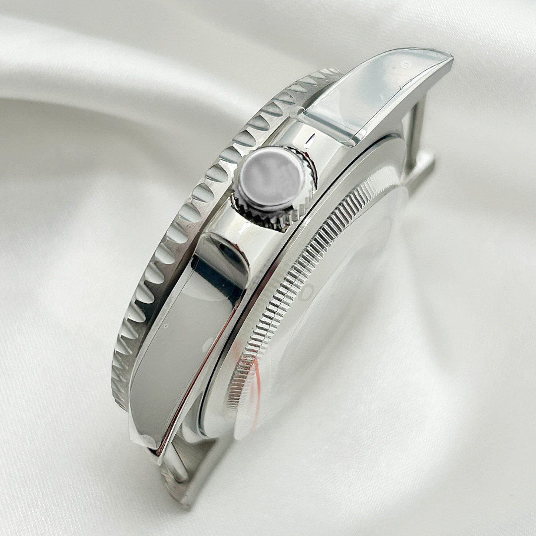 20ATM Silver 40mm Sapphire Glass Modified Watch Case fit NH34 NH35 NH36 Movement