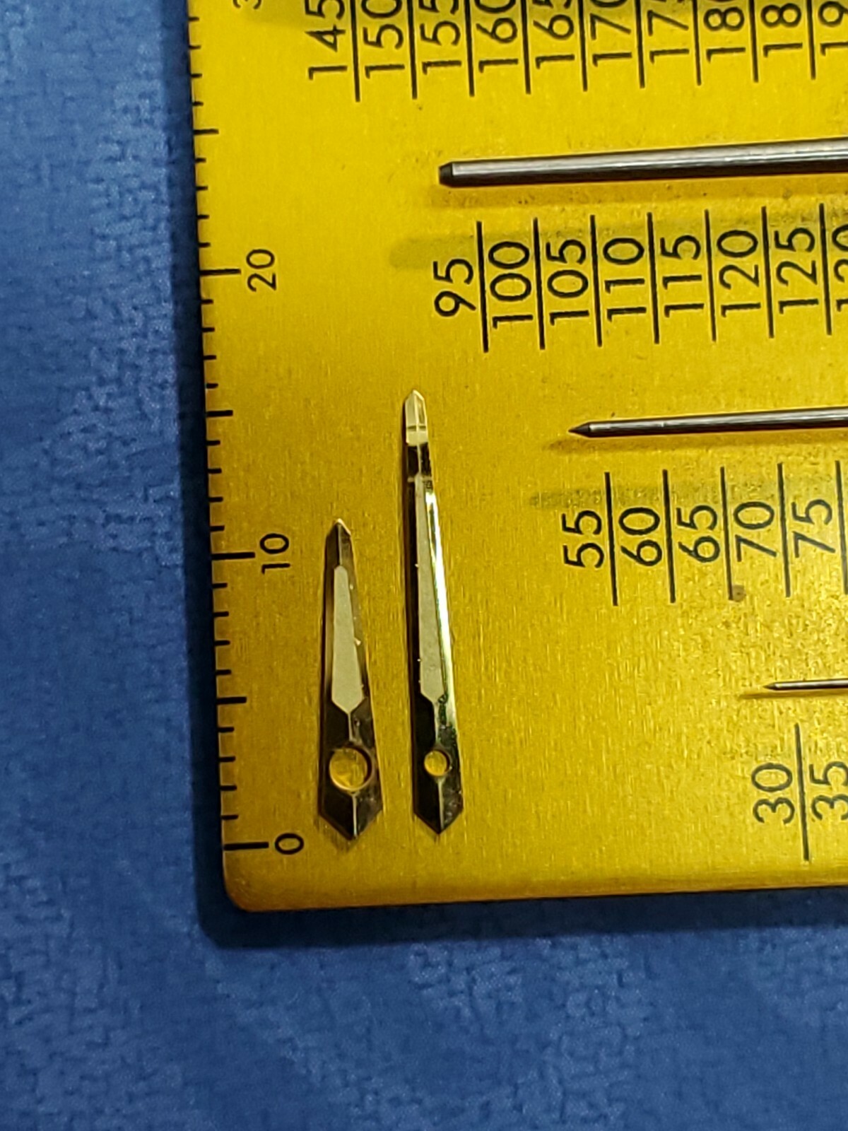 Genuine Factory NOS Accutron 214 Spaceview/Astro & 218 Gold Rad/Trit Spear Hands