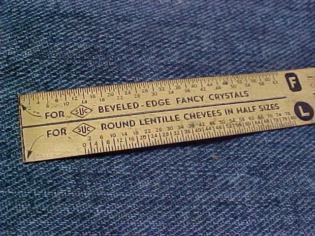 Vintage Rocket Cylinder SUC Watch Crystal Brass gage gauge