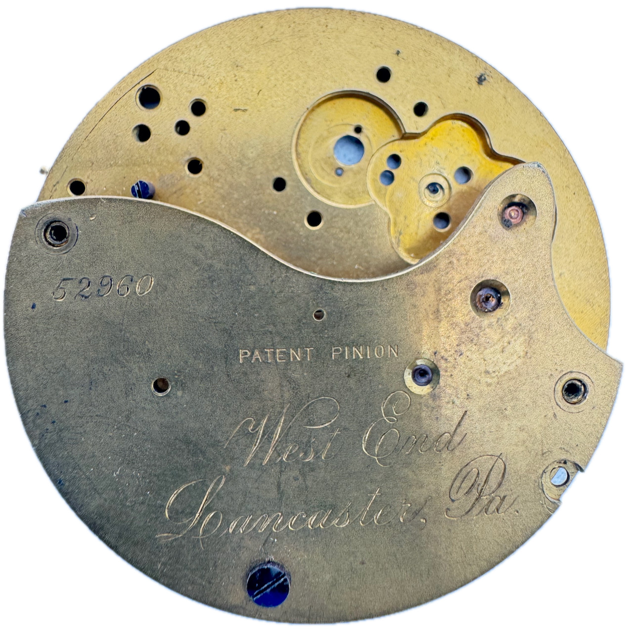 Antique 18s 1881 Lancaster 10j Mechanical Pocket Watch Movement West End USA
