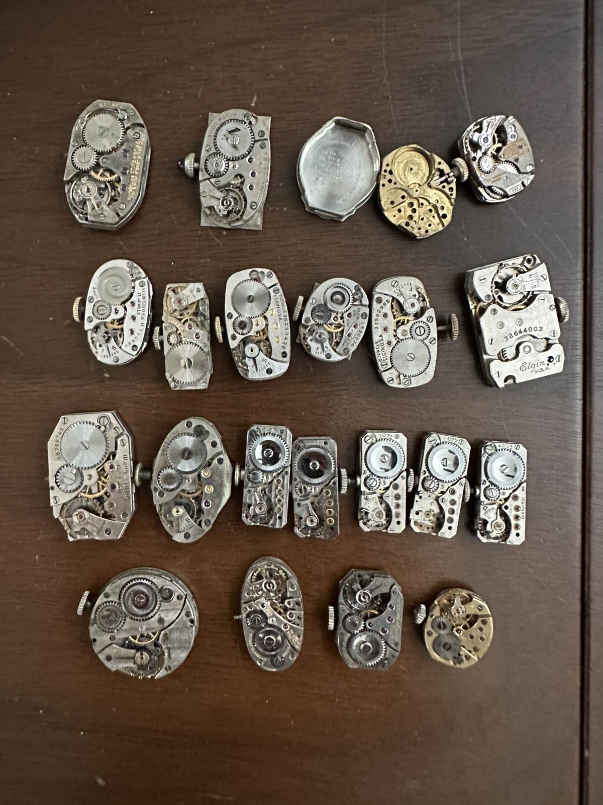Vintage 60+ Ladies Watch Movement Lot Gruen Elgin Waltham Bulova Elgin Swiss