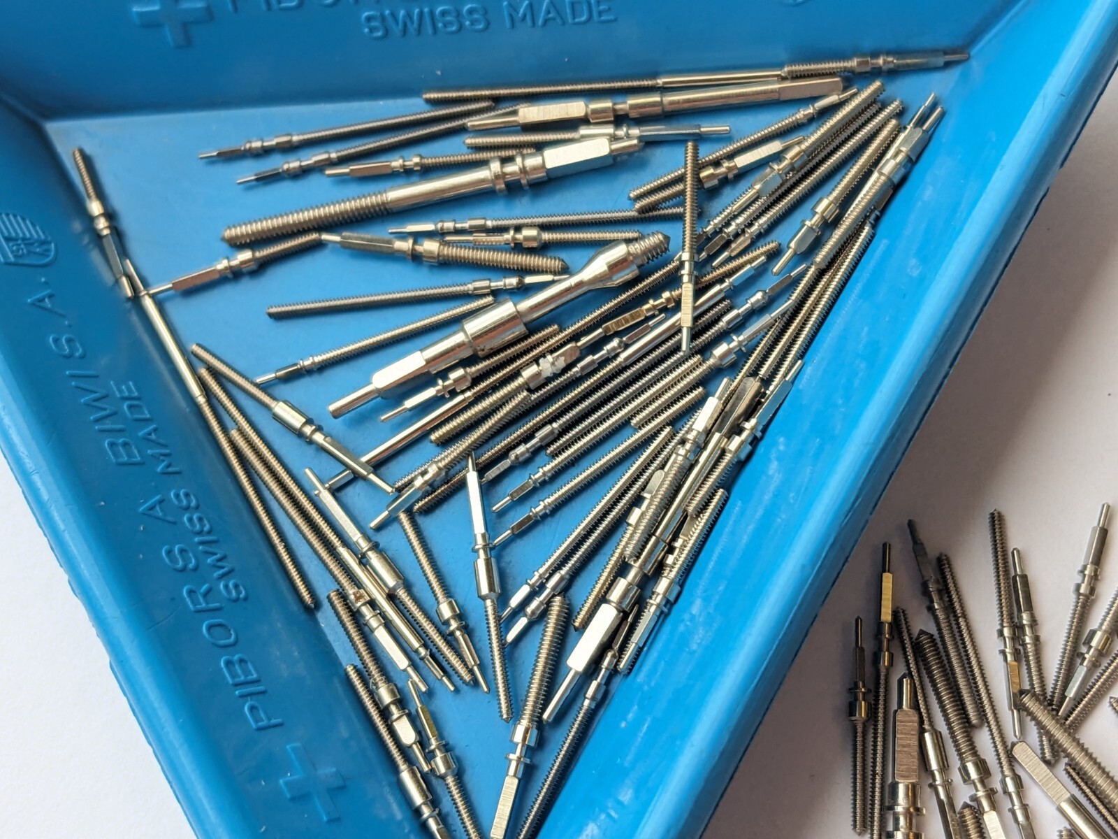 102 pcs Watch stems for Pocket & wrist watch Swiss made lot of 102 pieces x 1