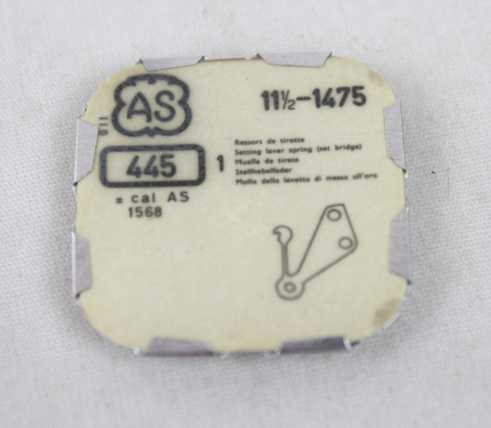 New Setting Lever Spring Set Bridge Ebauches S.A. Watch Part AS 445 11.5-1475