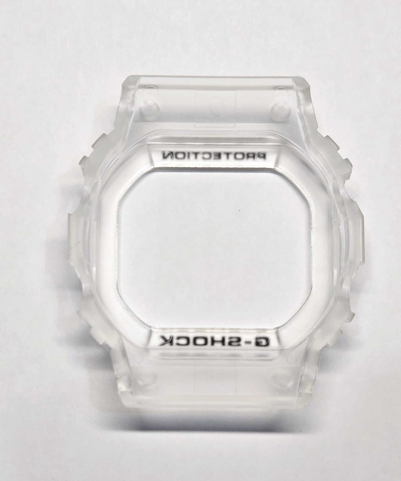 Genuine Casio BEZEL /part for DW5600SKE-7 DW5600SRS-7 CLEAR WHITE DW5600 NEW **