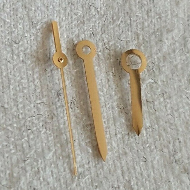 ETA Caliber 956.412, 256.111 Gold Plated Hour, Minute and Center Second Hands