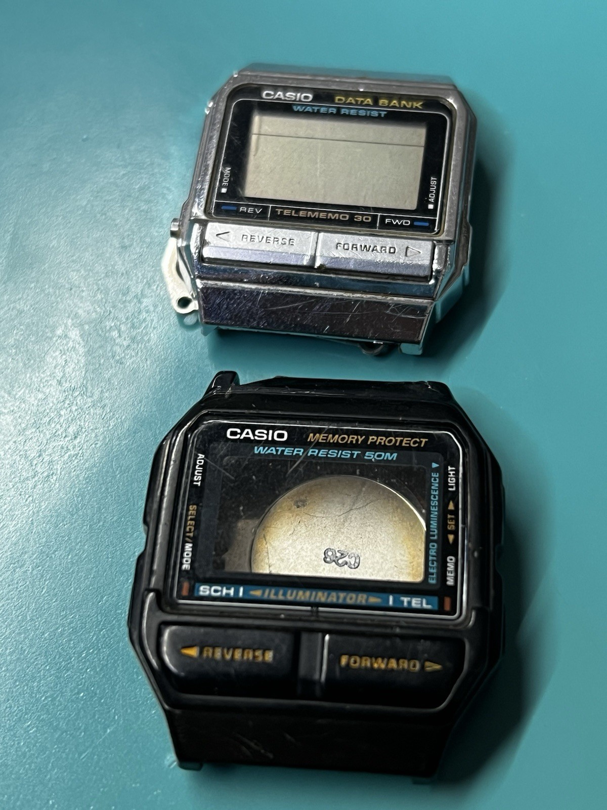 Lot of 5 Vintage CASIO Data Bank Watches – DBX-112 / DB-150 .. – for parts