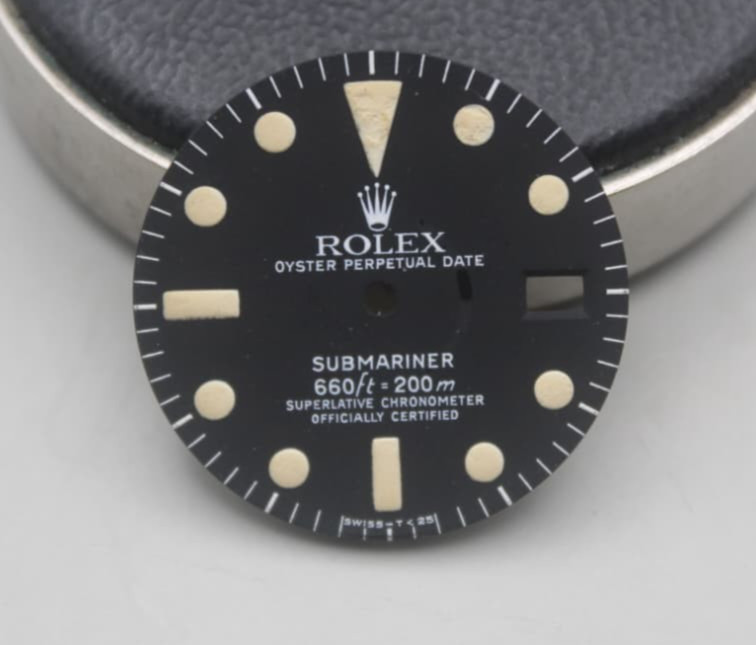 Genuine Rolex submariner 1680 Matte tritium dial replacement