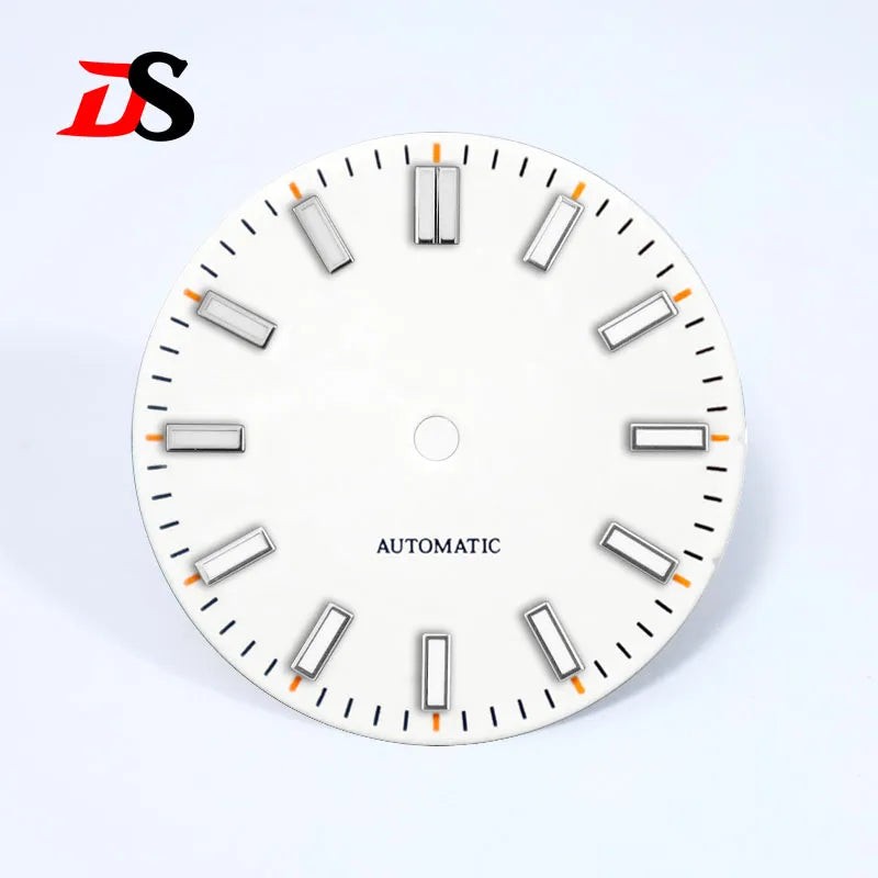 DS Matte 28.5mm Sunburst Dial BGW9 Orange-Index NH35 SKX007/009 Can Custom Logo