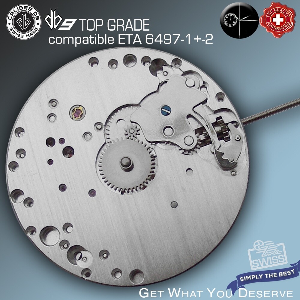 MOVEMENT CALIBRE DB9 CDG compatible ETA 6497-2 TOP GR – HAND WIND – SWISS MADE