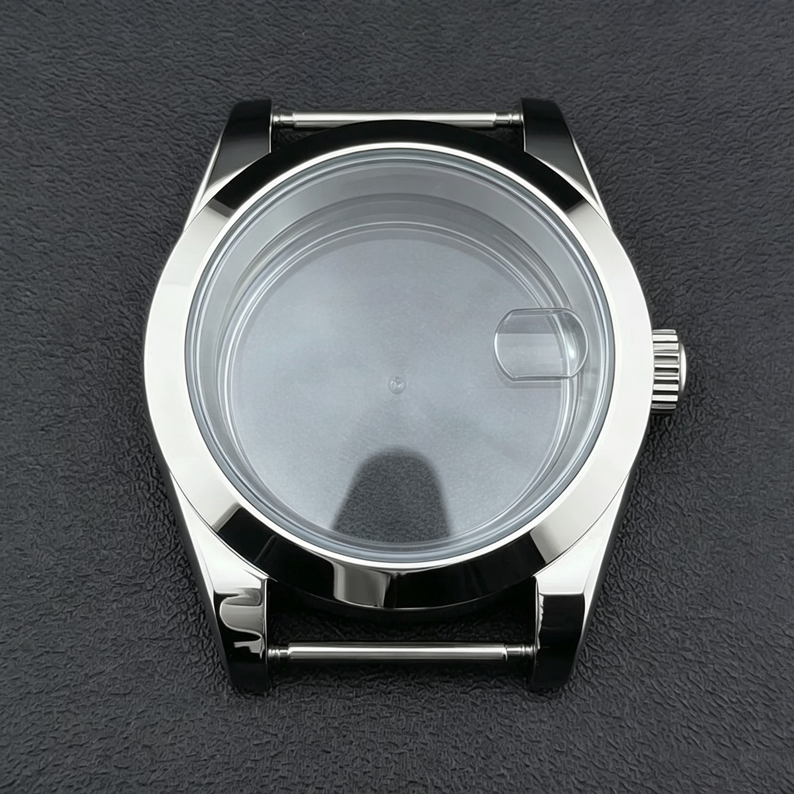 36MM 40MM Solid Stainless Steel Watch Case Sapphire Crystal Fits NH34 NH35 NH36